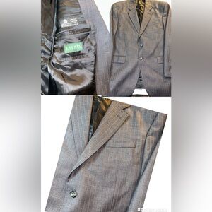 Lauren‎ Ralph Lauren Men's Gray Pin Stripped Wool Suit Coat Size 42R